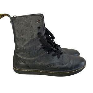 Dr. Martens Black Leather Stratford Boots Size 8